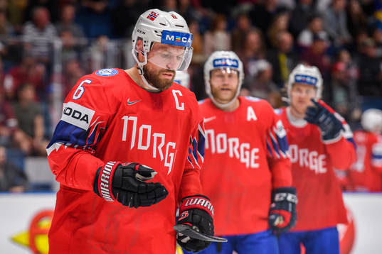 Jonas Holøs of Norway looks dejected