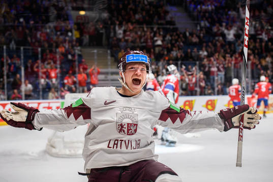 Bläddra bland fler bilder av 2019 IIHF Ice Hockey World Championship, day 12, Norway - Latvia