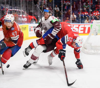 Alexander Bonsaksen and Martin Røymark of Norway in action