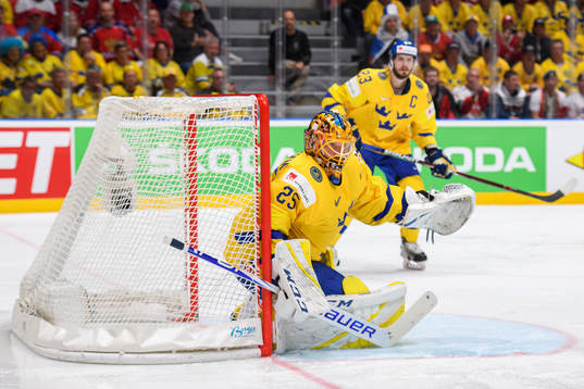 Goaltender Jacob Markström of Sweden