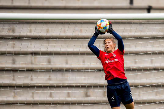 Goalkeeper Cecilie Fiskerstrand of Norway