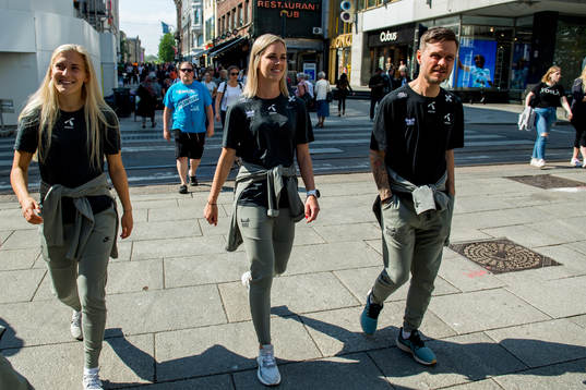 Emilie Nautnes, Stine Hovland and Alexander Straus, U23