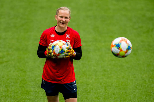 Goalkeeper Oda Maria Hove Bogstad of Norway