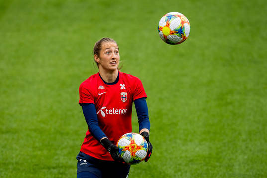 Goalkeeper Cecilie Fiskerstrand of Norway