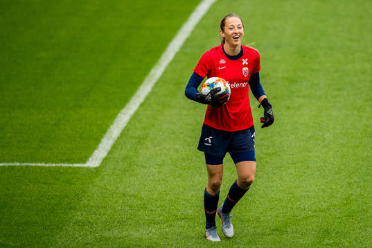 Goalkeeper Cecilie Fiskerstrand of Norway