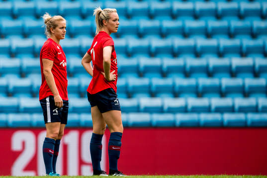 Elise Thorsnes and Stine Hovland of Norway
