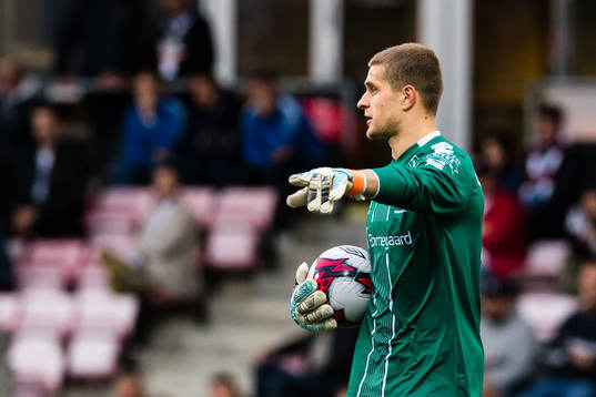 Goalkeeper Aleksandr Vasyutin of Sarpsborg 08