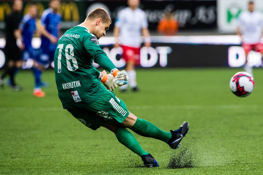 Goalkeeper Aleksandr Vasyutin of Sarpsborg 08