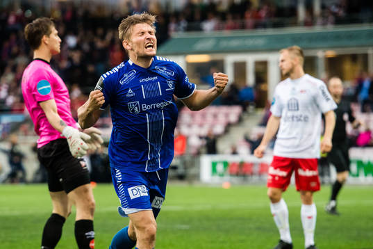 Steffen Lie Skålevik celebrates