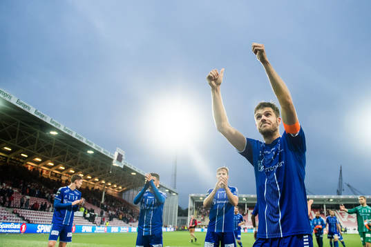 Joachim Thomassen of Sarpsborg 08 celebrates