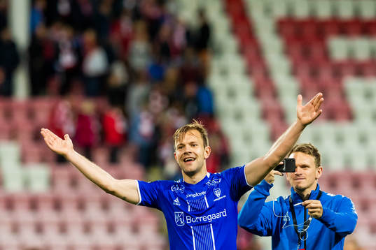 Nicolai Næss celebrates