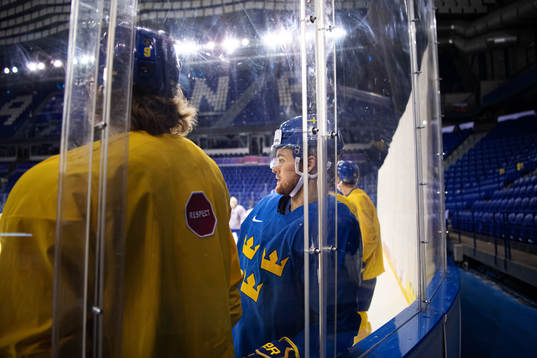William Nylander of team Sweden at a practice session