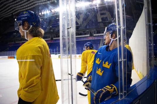 William Nylander of team Sweden at a practice session