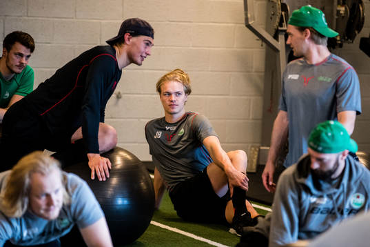 Rögles Nils Höglander, Jakob Bondesson och Daniel Bertov
