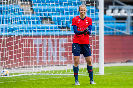 Goalkeeper Cecilie Hauståker Fiskerstrand of Norway