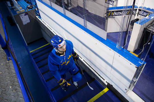 William Nylander of team Sweden at a practice session