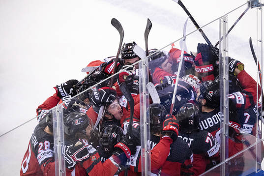 Players of Canada celebrates