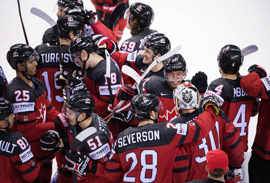 Players of Canada celebrates