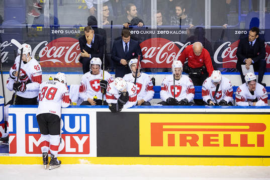Players of Switzerland looks dejected