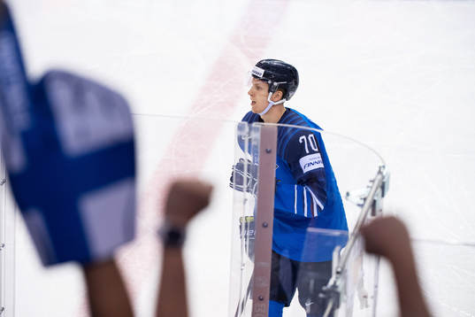 Niko Mikkola of Finland celebrates