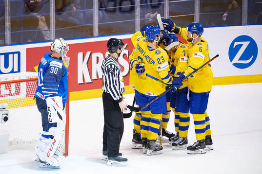 Oliver Ekman Larsson, Patric Hörnqvist and Adam Larsson of