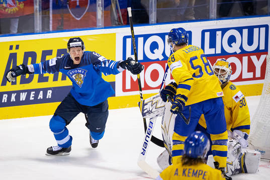 Harri Pesonen of Finland celebrates