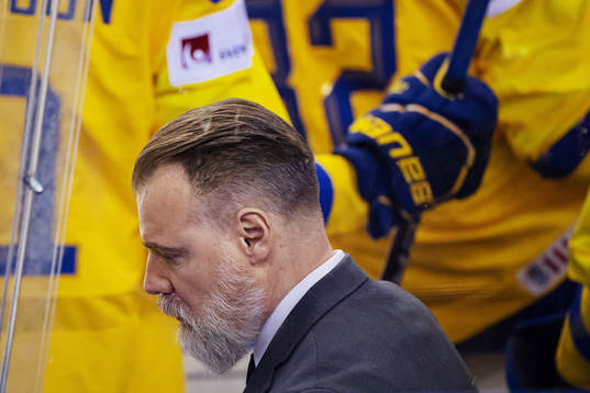head coach Rikard Grönborg of Sweden