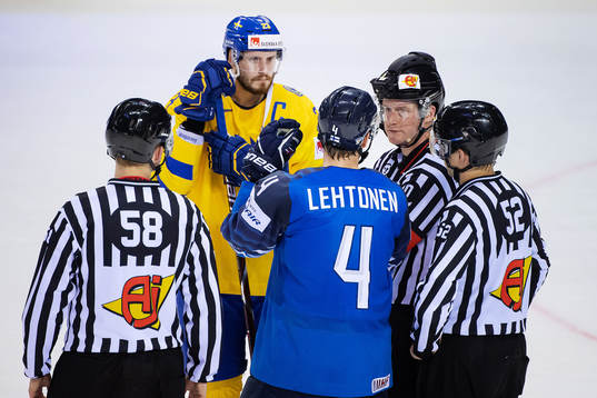 Oliver Ekman Larsson of Sweden and Mikko Lehtonen of
