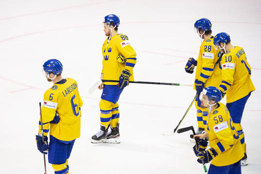 Adam Larsson, William Nylander, Elias Lindholm and