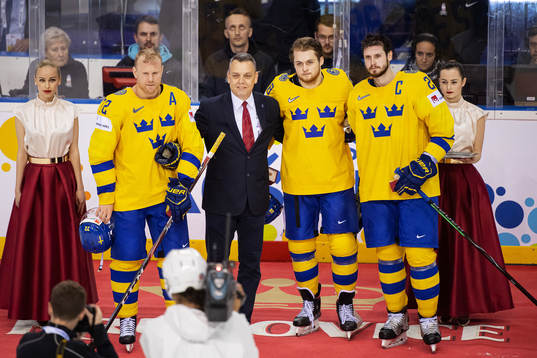 Patric Hörnqvist, William Nylander and Oliver Ekman