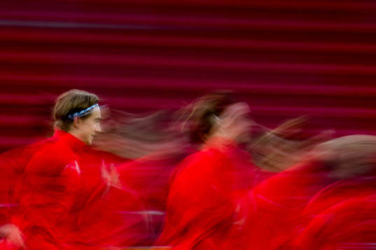 Kristian Thorstvedt of Norway warms up