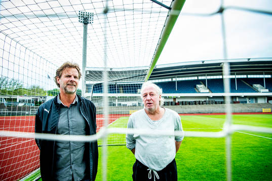 De tidigare fotbollsspelarna Jan-Olov Kindvall och Robert