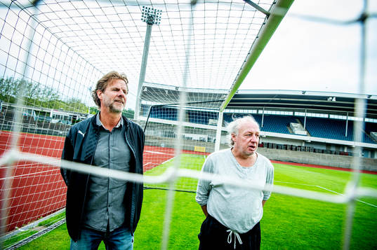 De tidigare fotbollsspelarna Jan-Olov Kindvall och Robert
