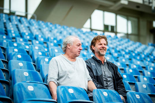 De tidigare fotbollsspelarna Jan-Olov Kindvall och Robert