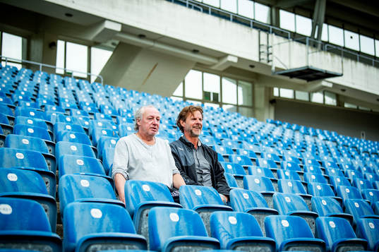 De tidigare fotbollsspelarna Jan-Olov Kindvall och Robert