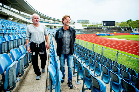 De tidigare fotbollsspelarna Jan-Olov Kindvall och Robert