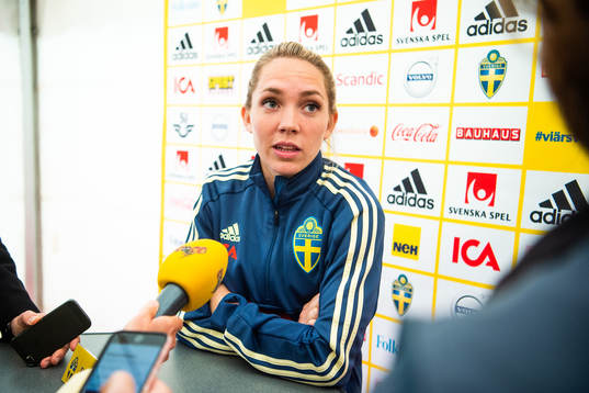 Elin Rubensson of the Swedish women national football team