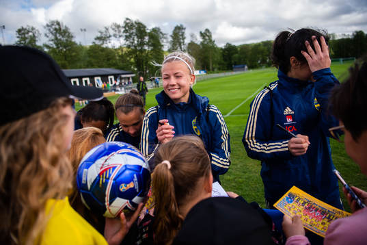 Hanna Glas of the Swedish women national football team