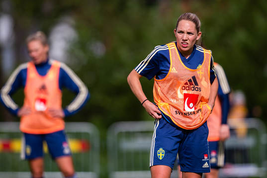 Elin Rubensson of the Swedish women national football team