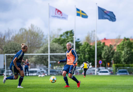 Hanna Glas of the Swedish women national football team