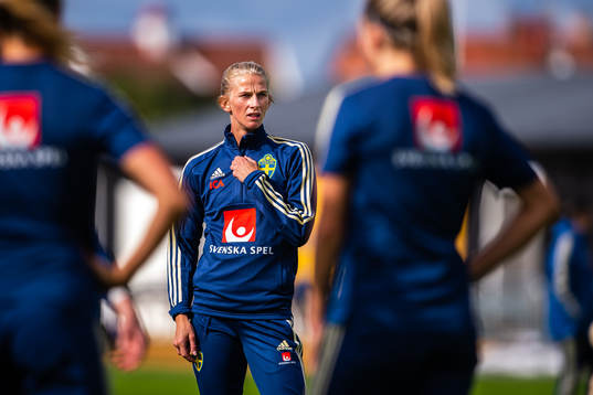 Sofia Jakobsson of the Swedish women national football team