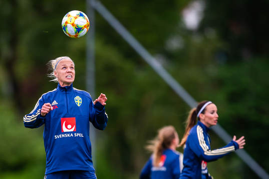 Caroline Seger of the Swedish women national football team