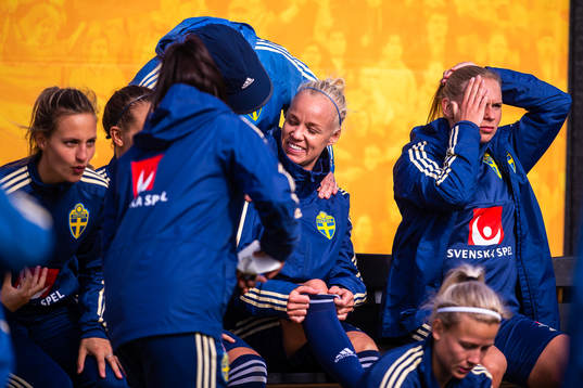 Caroline Seger of the Swedish women national football team