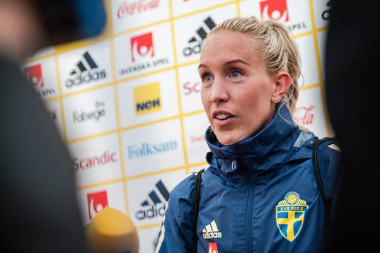 Julia Roddar of the Swedish women national football team