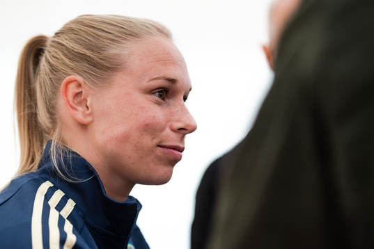 Jonna Andersson of the Swedish women national football team
