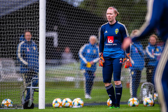 Goalkeeper Hedvig Lindahl of the Swedish women national