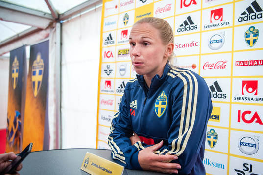 Jonna Andersson of the Swedish women national football team