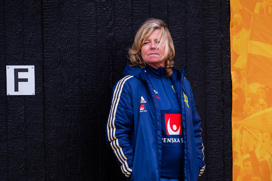 Team manager Marika Domanski Lyfors of the Swedish women
