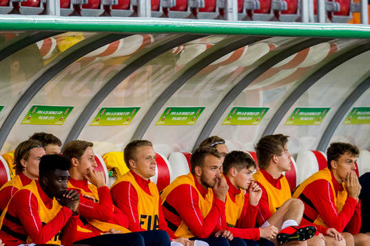 Leo Skiri Østigård, Tomas Totland, goalkeeper Julian Faye
