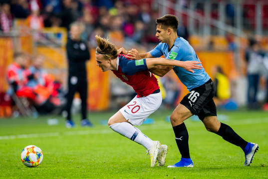 Tobias Christensen of Norway and Nicolas Acevedo of Uruguay